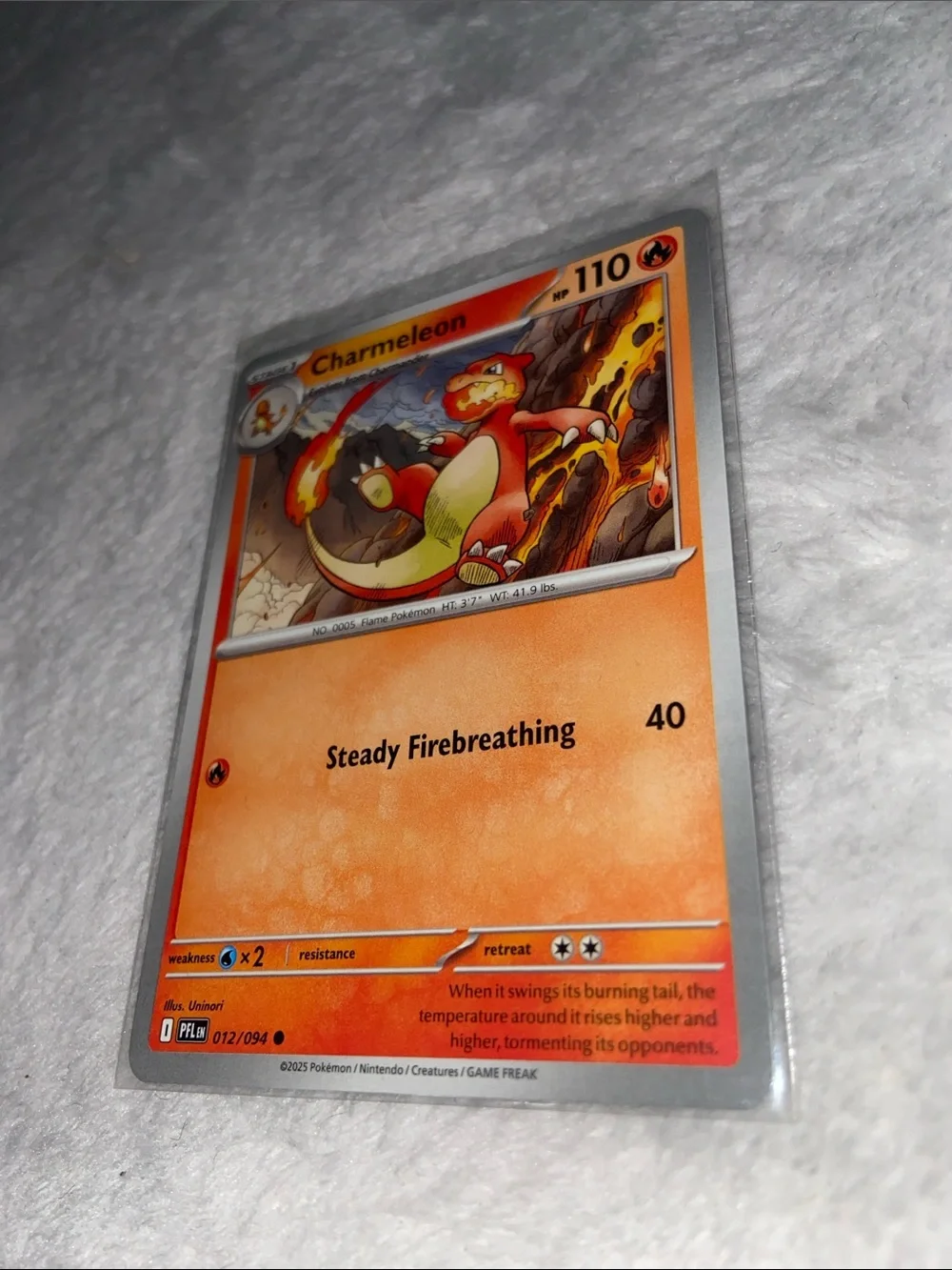 Charmeleon Pokémon card (012/094)Phantasmal Flames